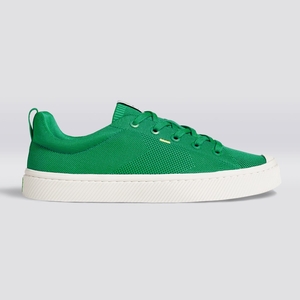 IBI Cariuma Low Top Bamboo Weave Knit Vegan Vert Femme | KMY-1138477